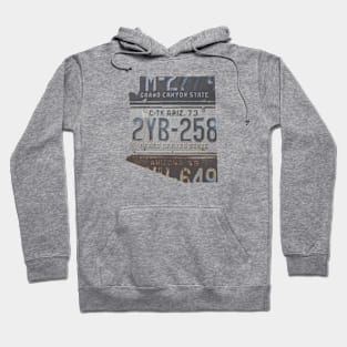 Vintage Arizona License Plates Hoodie